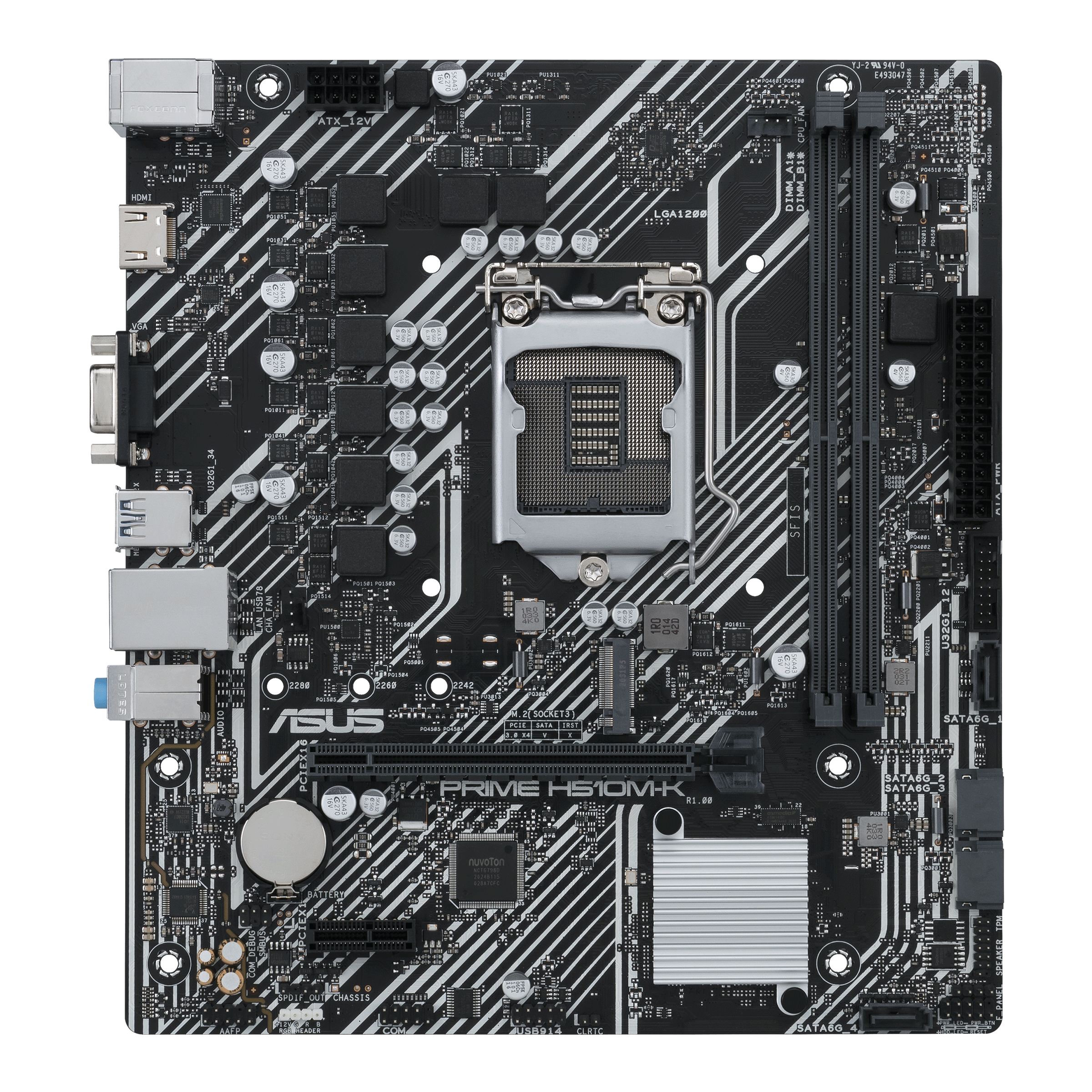 Asus | PRIME H510M-K | Processor family Intel | Processor socket LGA1200 | DDR4 | Memory slots 2 | Supported hard disk drive interfaces SATA, M.2 | Number of SATA connectors 4 | Chipset H510 | Micro ATX