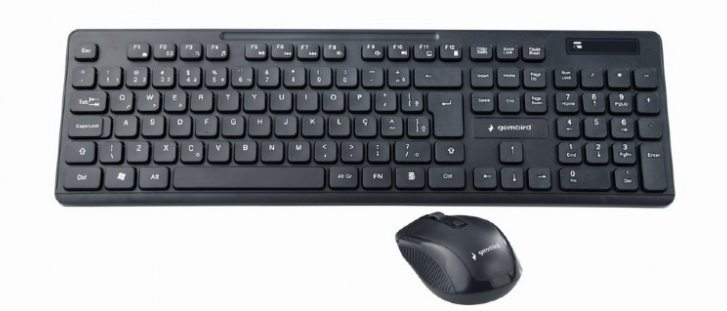 Gembird | Wireless desktop set | KBS-WCH-03 | Keyboard and Mouse Set | Wireless | Mouse included | US | Black | US | 380 g | Wireless connection