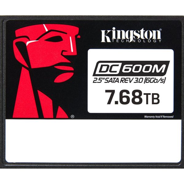 Kingston DC600M | 7680 GB | SSD form factor 2.5" | Solid-state drive interface SATA Rev. 3.0 | Read speed 560 MB/s | Write speed 530 MB/s
