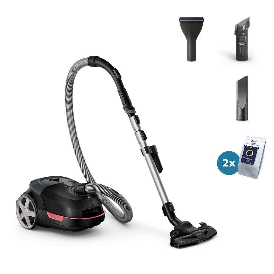 Philips | Vacuum Cleaner | XD5123/10 Series 5000 | Bagged | Power 900 W | Dust capacity 4 L | Black
