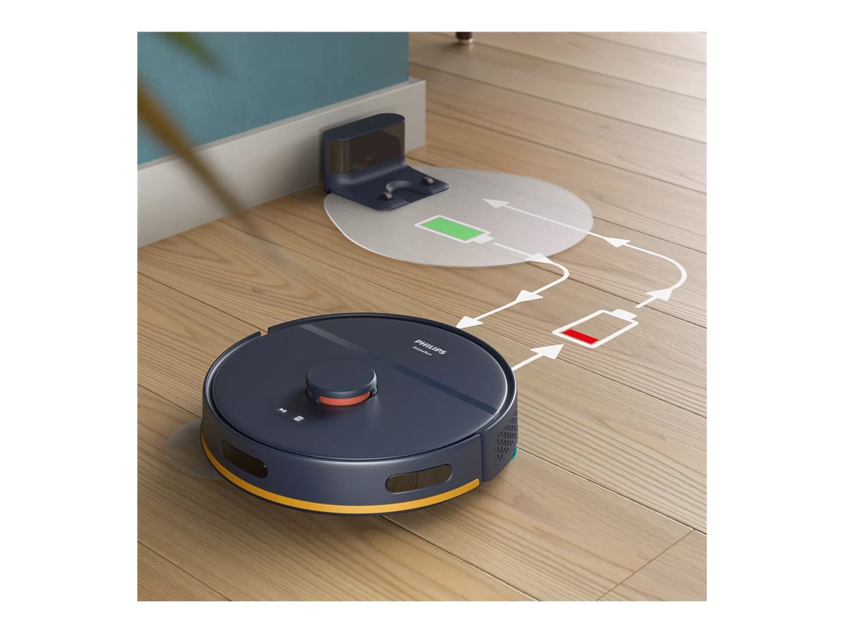 Philips | Robot Vacuum Cleaner | XU2000/10 2000 series | Wet&Dry | Operating time (max) 130 min | Lithium-ion | 2600 mAh | Dust capacity 0.38 L | 2700 Pa | Dark Blue - Image 6