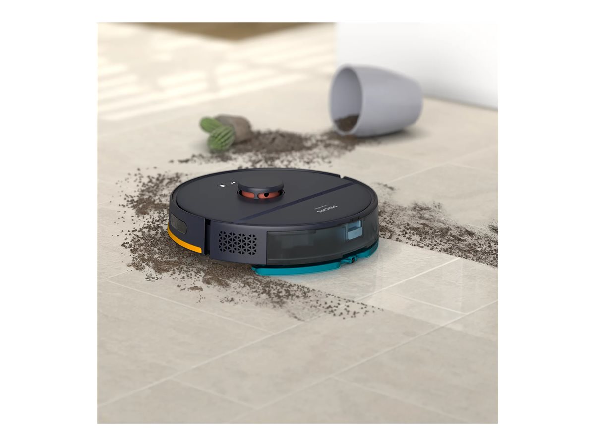 Philips | Robot Vacuum Cleaner | XU2000/10 2000 series | Wet&Dry | Operating time (max) 130 min | Lithium-ion | 2600 mAh | Dust capacity 0.38 L | 2700 Pa | Dark Blue - Image 10