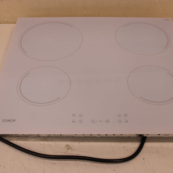 SALE OUT. Candy CH64CCW Hob, Vitroceramic, Width 59 cm, 4 cooking zones, Touch control, White | Candy Hob | CH64CCW | Vitroceramic | Number of burners/cooking zones 4 | Touch | White | UNPACKED, SCRATCHED ON TOP