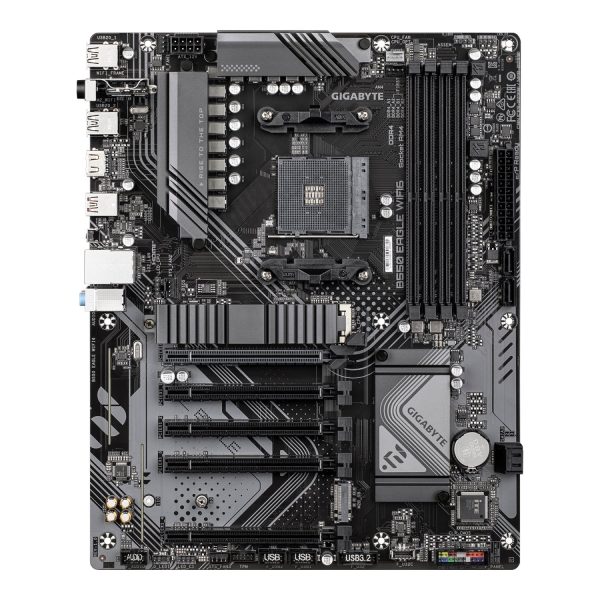Gigabyte B550 EAGLE WIFI6 | Processor family AMD | Processor socket AM4 | DDR4 | Supported hard disk drive interfaces SATA, M.2 | Number of SATA connectors 4