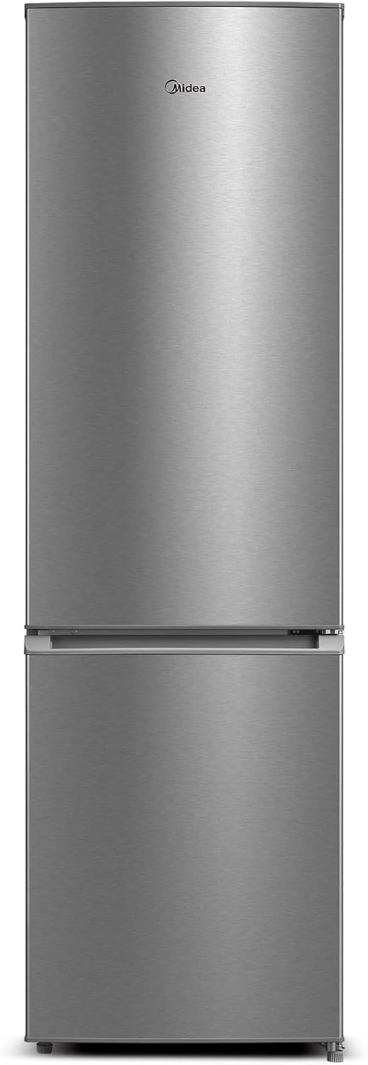 Midea Refrigerator | MERB276FGE02A | Energy efficiency class E | Free standing | Combi | Height 180 cm | No Frost system | Fridge net capacity 199 L | Freezer net capacity 71 L | 41 dB | Stainless steel