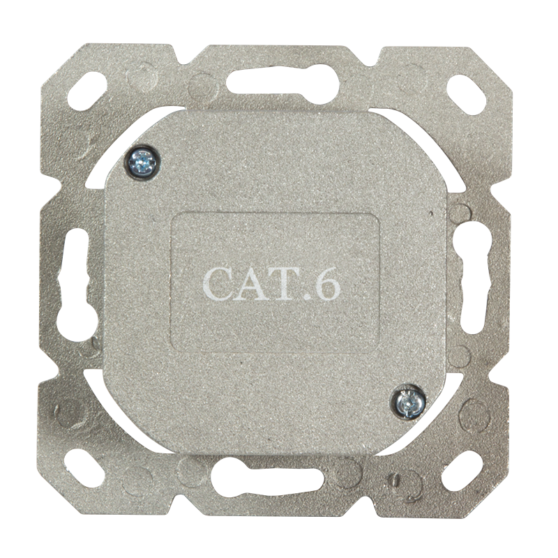 NP0006A Wall Outlet | Metal die-cast housing with strain relief; Horizontal cable entry with strain relief; Network wall outlet Cat.6 fully shielded, with surface back box | Pure White - Image 5