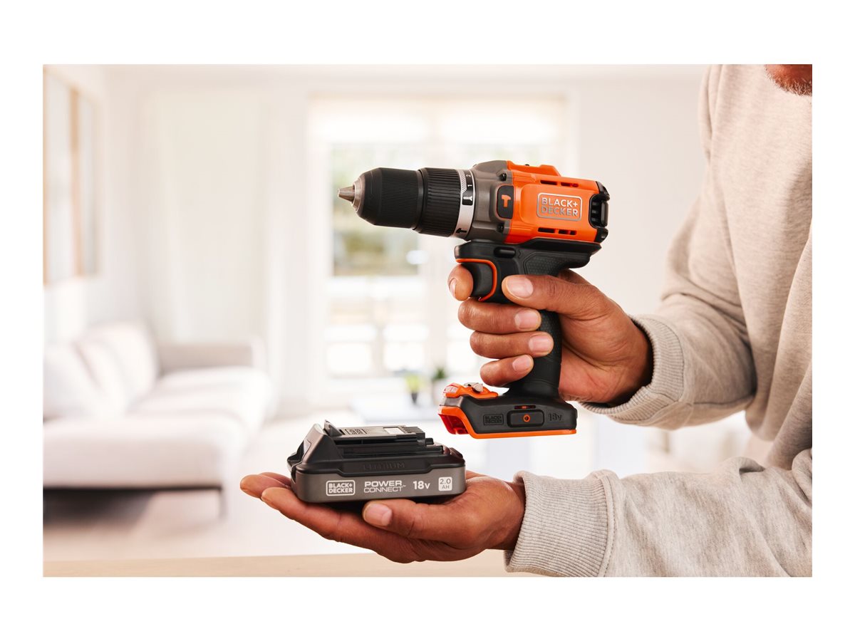 BLACK & DECKER 18V Drill Driver with 2x2.0 Ah Batteries | BCD383D2XK-QW - Image 11