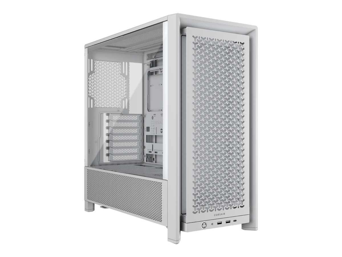 Corsair PC Case | Frame 4000D Modular | White | Mid-Tower | Power supply included No