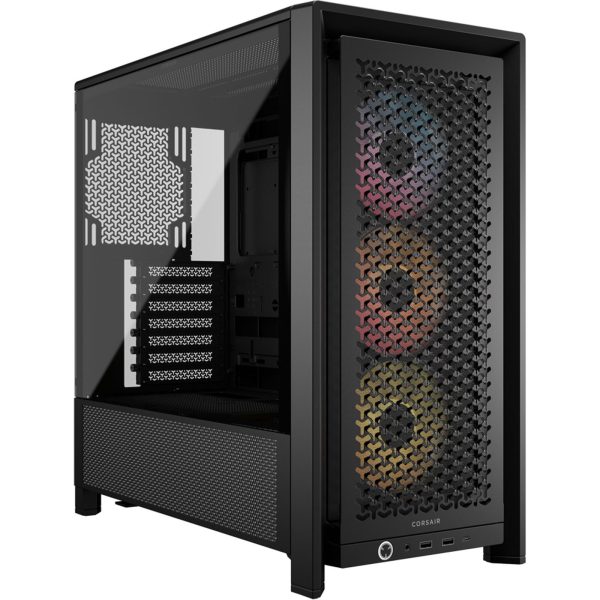 Corsair PC Case | Frame 4000D RS ARGB Modular | Black | Mid-Tower | Power supply included No
