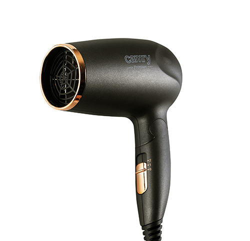 Camry | Hair Dryer | CR 2261 | 1400 W | Number of temperature settings 2 | Metallic Grey/Gold - Image 6