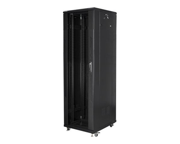 Lanberg | Rack cabinet 19" free-standing 42U/600x1000 (flat pack) with mesh door lCD V2 | FF01-6042-23BL | Black