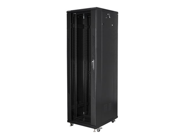 Lanberg | Rack cabinet 19" free-standing 42U/600x1000 (flat pack) with mesh door lCD V2 | FF01-6042-23BL | Black