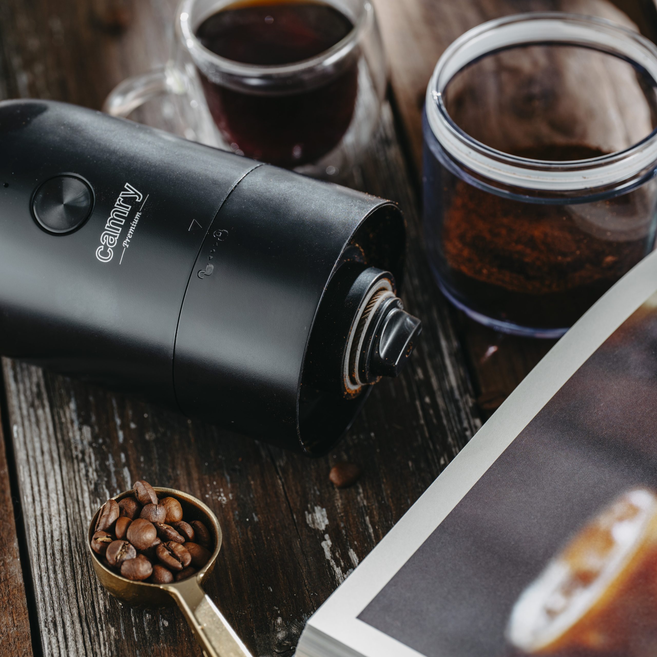 Camry Cordless USB Electric Coffee Grinder | CR 4302 | 25 W | Coffee beans capacity 25-30 g | Black - Image 11