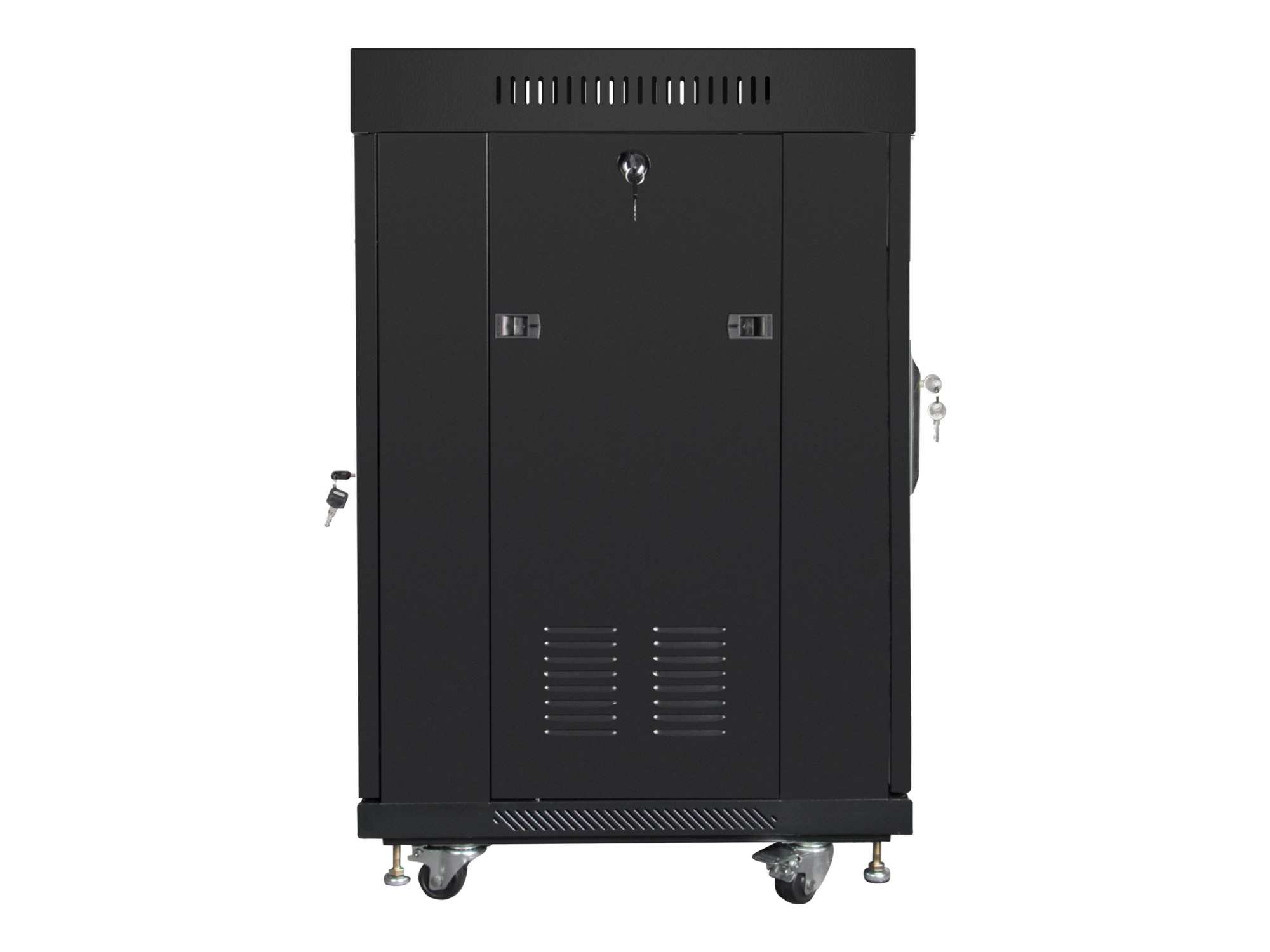 Lanberg | Rack cabinet 19" free-standing 15U/600x600 (flat pack) with glass door, LCD | FF01-6615-12BL | Black - Image 4