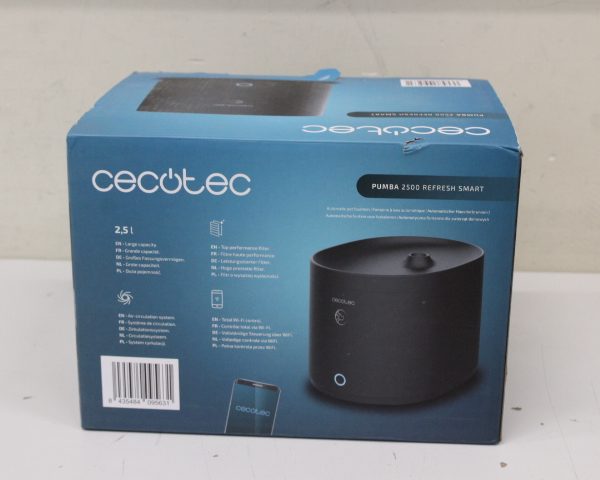 SALE OUT. Cecotec Pumba 2500 Refresh Smart Pet Fountain | Cecotec Smart Pet Fountain | Pumba 2500 Refresh | Capacity 2.5 L | Black | DAMAGED PACKAGING, UNPACKED, SCRATCHES ON TOP