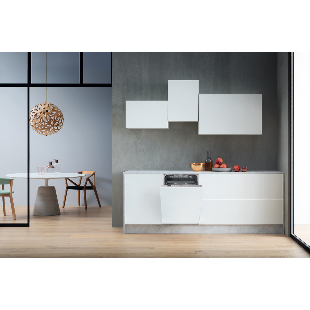 Whirlpool Dishwasher | WSIO 3T223 PCE X | Built-in | Width 45 cm | Number of place settings 10 | Number of programs 7 | Energy efficiency class E | Display | Inox - Image 5