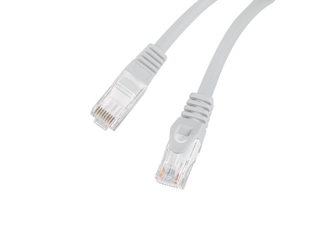 Lanberg | Patchcord Cat.6 UTP LSZH CU | PCU6-10CU-0050-S | 0.5 m | Gray - Image 4