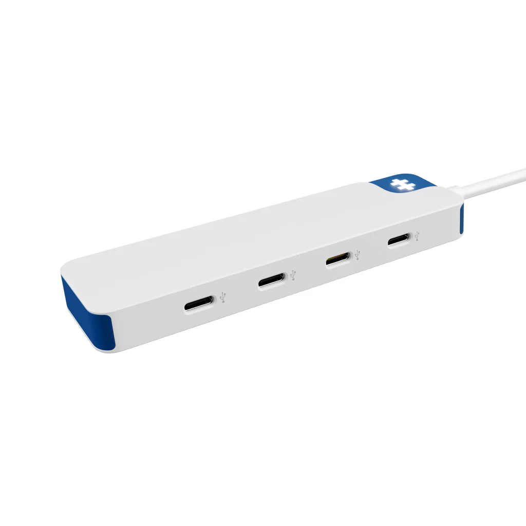 Hyper HyperDrive Flex 4 Port USB-C Hub, White/Blue | HD5201BUGL - Image 2
