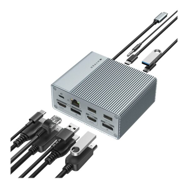 Hyper | HyperDrive GEN2 12-in-1 USB-C Docking Station | Ethernet LAN (RJ-45) ports 1 | HDMI ports quantity 2