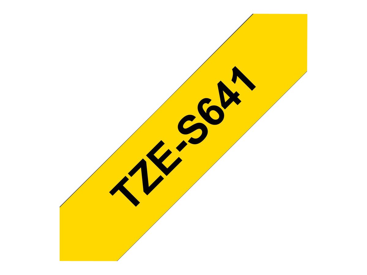 Brother | TZe-S641 Strong Adhesive Laminated Tape | Black on Yellow | TZe | 8 m | 1.8 cm - Image 14