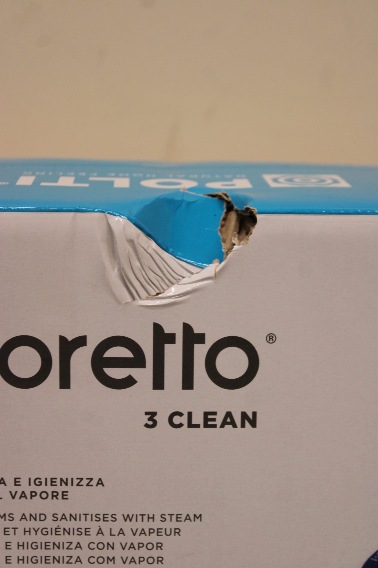 SALE OUT. | Polti Vacuum steam mop with portable steam cleaner | PTEU0299 Vaporetto 3 Clean_Blue | Power 1800 W | Steam pressure Not Applicable bar | Water tank capacity 0.5 L | White/Blue | DAMAGED PACKAGING - Image 3