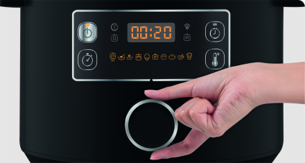 TEFAL | Turbo Cuisine and Fry Multifunction Pot | CY7548 | 1090 W | 5 L | Number of programs 10 | Black - Image 3