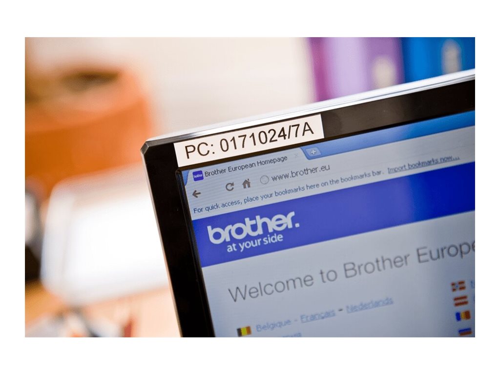 Brother | TZe-S211 Strong Adhesive Laminated Tape | Black on White | TZe | 8 m | 6 cm - Image 16