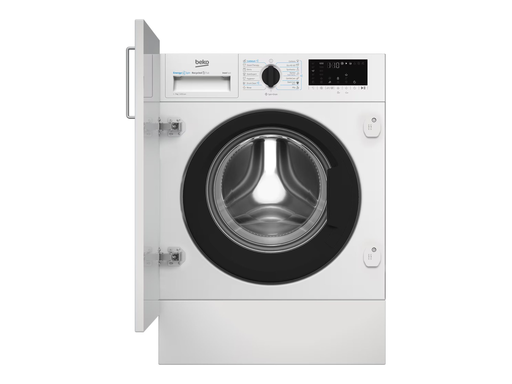 Beko B3WBT671415W Washing machine, Freestanding, Front loading, Washing capacity 7 kg, White | BEKO