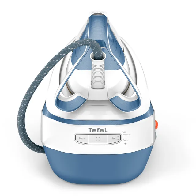 TEFAL | Steam Station Pro Express | GV9710E0 | 3000 W | 1.2 L | 7.6 bar | Auto power off | Vertical steam function | Calc-clean function | White/Blue - Image 3