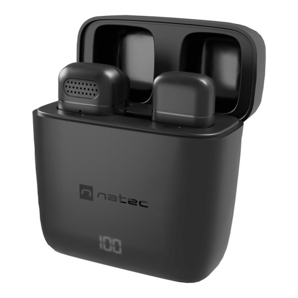 Natec Microphone | NMI-2255 | Hopper | Built-in microphone | Wireless | Black