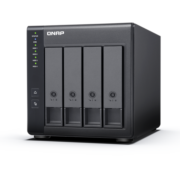 QNAP | 4-Bay | TR-004 | Up to 4 HDD/SSD Hot-Swap | Micro processor with hardware RAID