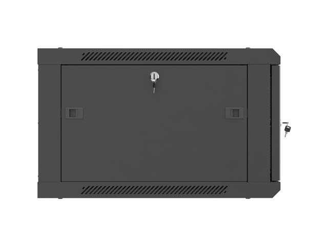 Lanberg Wall mounted installation cabinet 19" 6U 600X600 | WF01-6606-23B | Black - Image 2