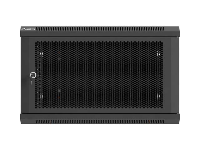 Lanberg Wall mounted installation cabinet 19" 6U 600X600 | WF01-6606-23B | Black - Image 6