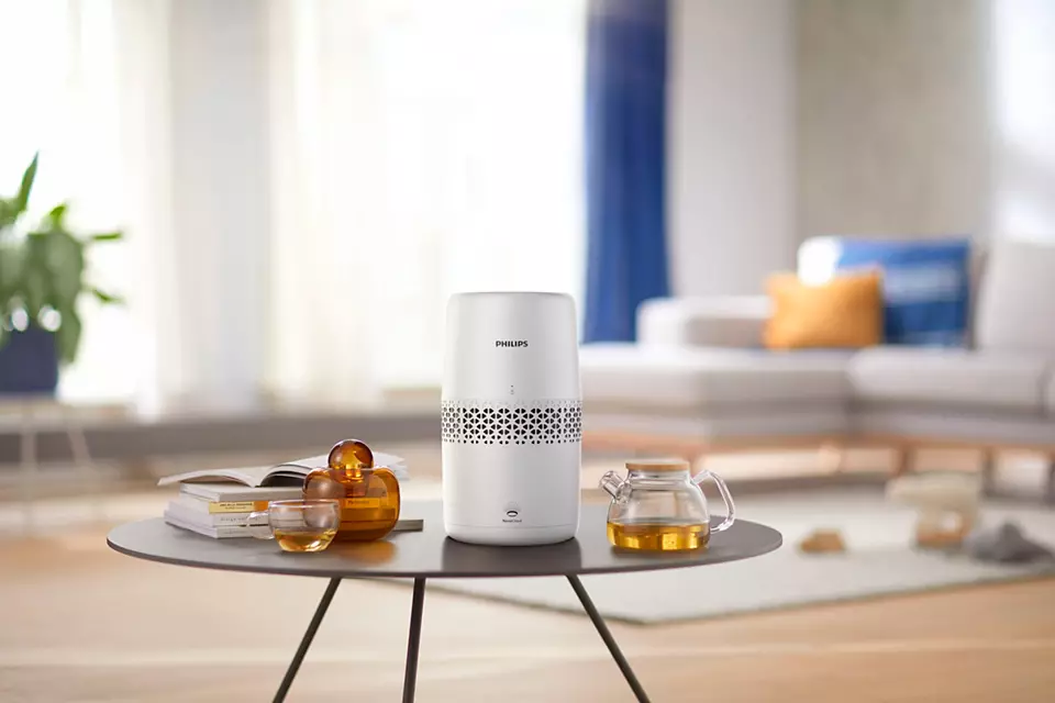 Philips | Air Humidifier | HU2510/10 | Humidifier | 11 W | Water tank capacity 2 L | Suitable for rooms up to 31 m² | NanoCloud technology | Humidification capacity 190 ml/hr | White - Image 5