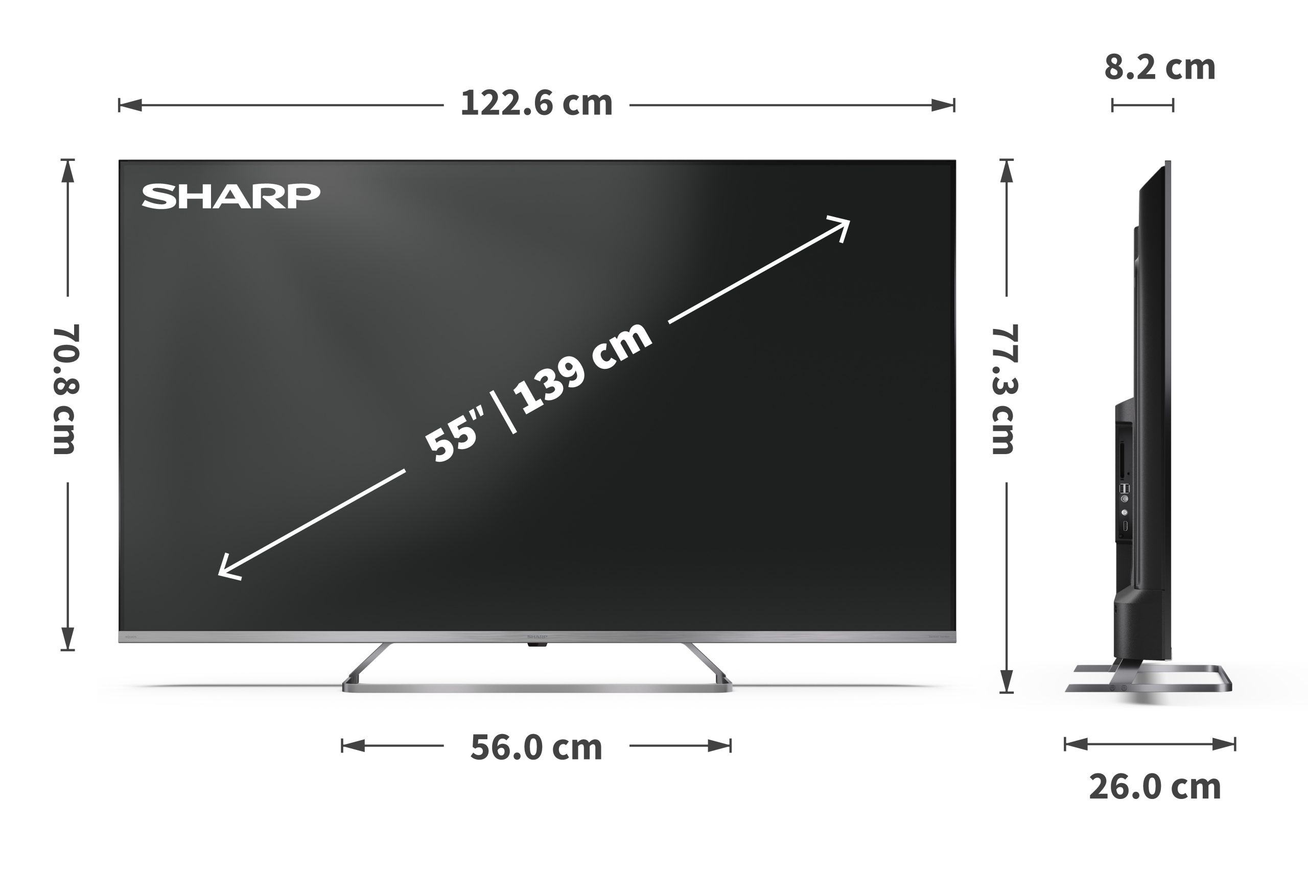 Sharp 4K Ultra HD QLED MiniLED TV | 55JP7265E | 55 | Google TV | UHD - Image 7