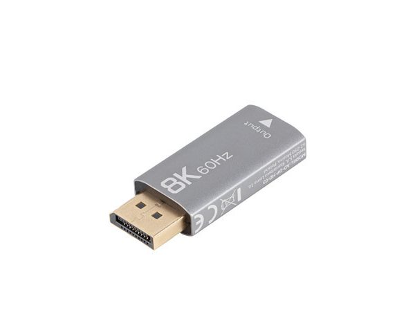 Lanberg Displayport (M) to HDMI (F) Adapter 8K, Silver | AD-DP-HD-03