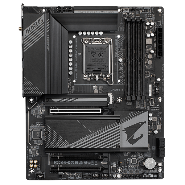 Gigabyte | B760 AORUS ELITE AX 1.0 M/B | Processor family Intel | Processor socket LGA1700 | DDR5 DIMM | Memory slots 4 | Supported hard disk drive interfaces SATA, M.2 | Number of SATA connectors 4 | Chipset Intel B760 Express | ATX
