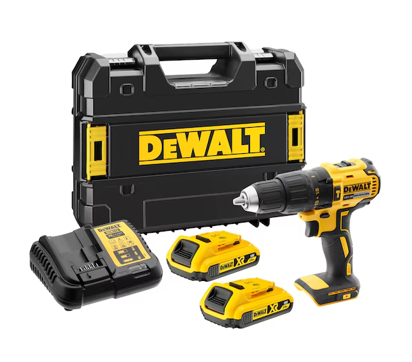 18V XR Brushless Hammer Drill Driver - 2 X 2Ah Batteries | DCD778D2T-QW | 340 W