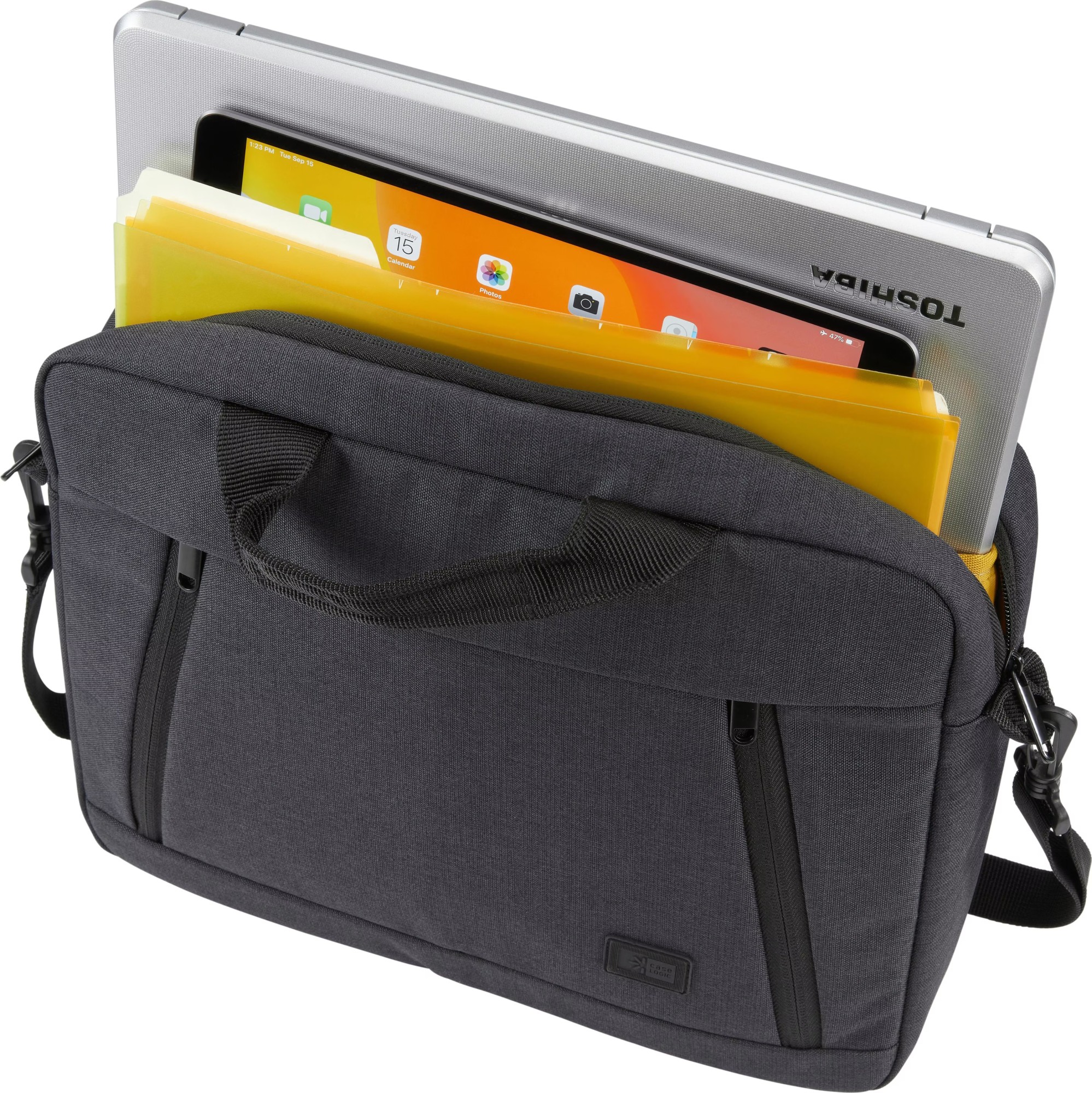 Case Logic Huxton | Fits up to size 13.3 " | Laptop attaché | Black | Shoulder strap - Image 4