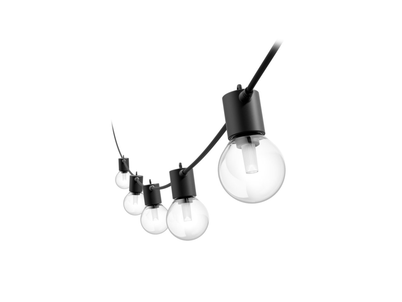 Philips Hue Hue Festavia Globe Outdoor String Lights, 21m Extension | 30 W - Image 2