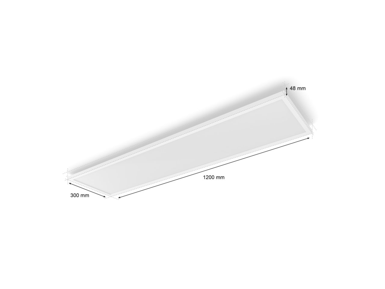 Philips Hue Surimu rectangular panel light, 120 x 30 cm | 2000-6500 Hue White Color Ambiance | Bluetooth, Zigbee - Image 4