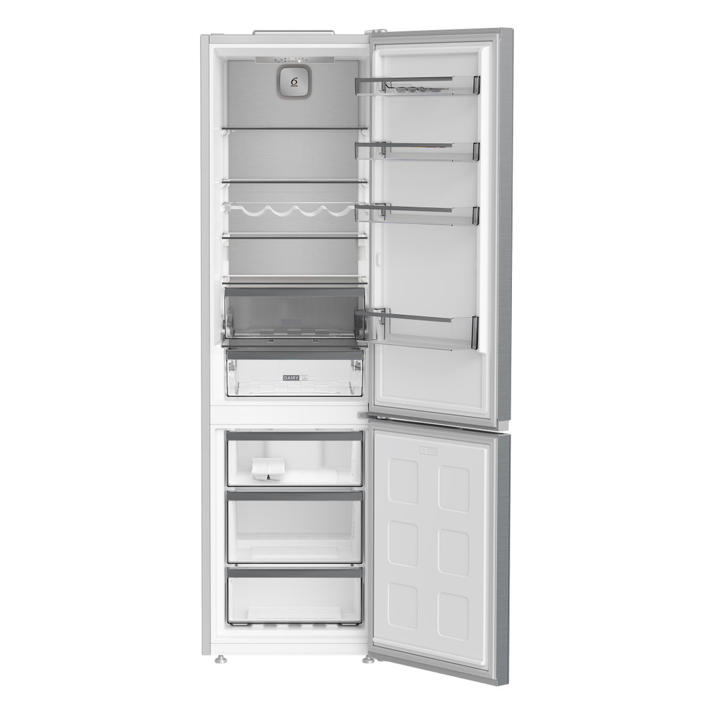 Whirlpool Refrigerator | WHK 25404 XP8E | Energy efficiency class A | Free standing | Combi | Height 203.5 cm | No Frost system | Freezer net capacity 106 L | 32 dB | Pearl Inox - Image 4