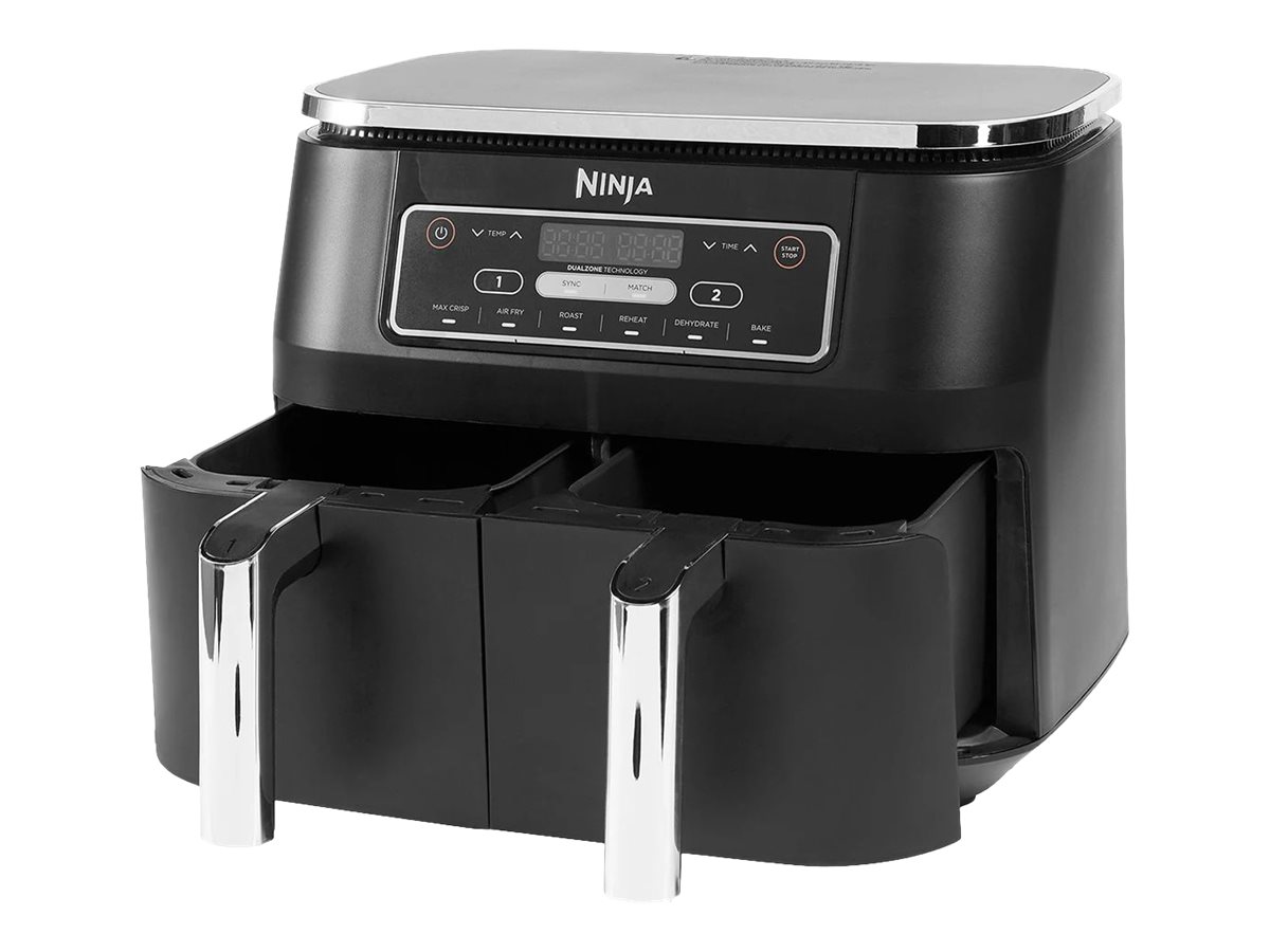 NINJA | Air Fryer | AF300 | Power 1 frying compartment: 1200 W; 2 frying compartments: 2400 W W | Capacity 7.6 L | Black