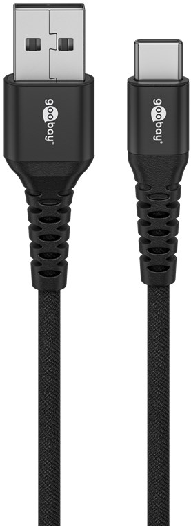 Goobay USB-C to USB-A Supersoft Textile Cable with Metal Plugs | 74526 | USB-C to USB-A - Image 10