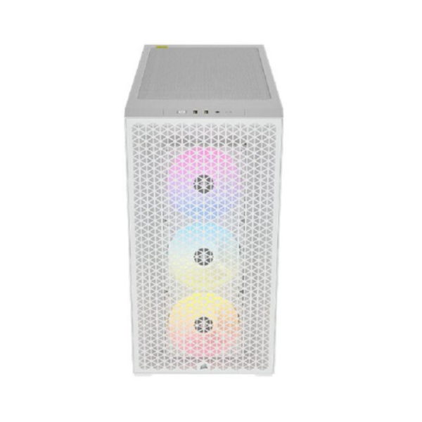Corsair | RGB Tempered Glass PC Case | 3000D | Side window | White | Mid-Tower | Power supply included No