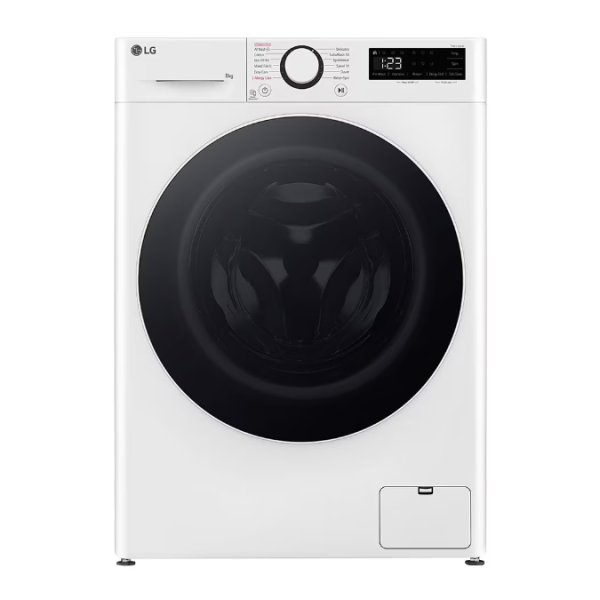 LG | Washing Machine | F2WR508S0W | Energy efficiency class A | Front loading | Washing capacity 8 kg | 1200 RPM | Depth 47.5 cm | Width 60 cm | LED | Steam function | Direct drive | White