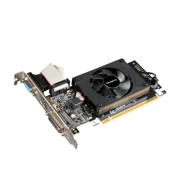 Gigabyte | GV-N710D3-2GL 2.0 | NVIDIA | 2 GB | GeForce GT 710 | DDR3 | Cooling type Active | DVI-D ports quantity 1 | HDMI ports quantity 1 | PCI Express 2.0 | Memory clock speed 1600 MHz | Processor frequency 954 MHz | VGA (D-Sub) ports quantity 1