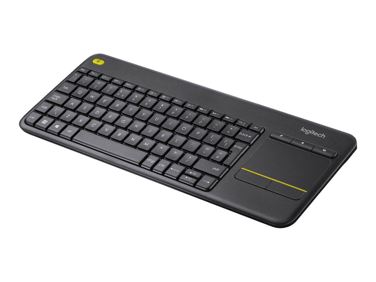 Logitech | K400 Plus | Keyboard with Trackpad | Wireless | US | Black | USB port