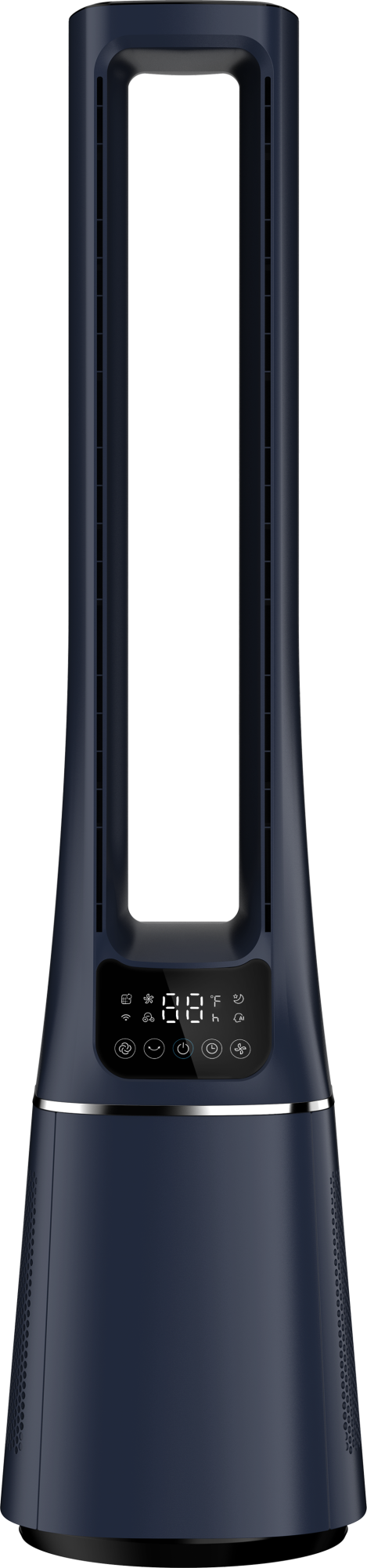 Midea | Bladeless Tower Fan with Air purifier | MFP-120i | Dark Blue | Diameter 15 cm | Oscillation | Remote control