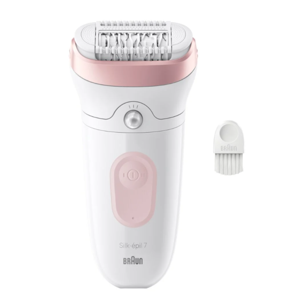 Braun Epilator | 7-000 Silk-épil 7 | Operating time (max) 40 min | Number of power levels 1 | Wet & Dry | White/Pink
